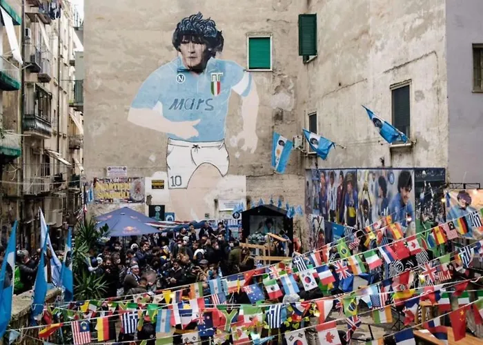 Vittoria\'S Home Near Maradona Mural